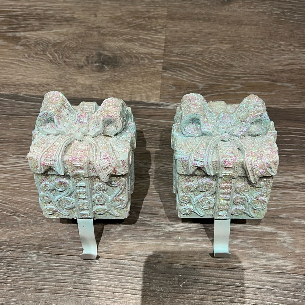 Glitter stocking holders